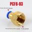 PCF Air Pipe Fitting 4 6 8 10 12mm Hose Tube 1/8" 3/8" 1/2" BSP 1/4" Fema CHK12N Carousel 16