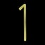 125mm Golden Floating Modern House Number Satin Brass Door Home Address N CHK12N Carousel 5
