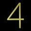 125mm Golden Floating Modern House Number Satin Brass Door Home Address N CHK12N Carousel 10