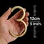 125mm Golden Floating Modern House Number Satin Brass Door Home Address N CHK12N Carousel 19