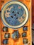 CHINESE PORCELAIN DRAGONS PAINTED TEA SET TEAPOT 6 CUPS PLATE & BOWL Carousel 1