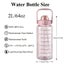 NEW 2L Water Bottle BPA-Free Drink Bottle with Straw Carousel 5