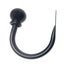 Set of 2 Ball Drapery Curtain Tie Backs / Holdbacks - Black Carousel 4