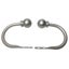 Set of 2 Ball Drapery Curtain Tie Backs / Holdbacks - Silver Carousel 1