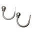 Set of 2 Ball Drapery Curtain Tie Backs / Holdbacks - Silver Carousel 2