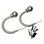 Set of 2 Ball Drapery Curtain Tie Backs / Holdbacks - Silver Carousel 3