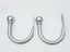 Set of 2 Ball Drapery Curtain Tie Backs / Holdbacks - Silver Large Carousel 4