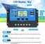 Solar Charge Controller 30A , 30A 12V/24V LCD Display Solar Charge Controller Carousel 4