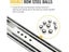 1 Pair Gifsin Heavy Duty Full Extension Bearing Drawer Slides Carousel 6