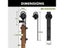 JACHOR 4-16FT J-Shaped Barn Door Slides Hardware Carbon Steel Hanger Roller Carousel 4
