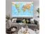 150*90cm World Wall Map Detailed Poster Non-woven Painting For Bedroom Home Carousel 4