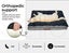Dog Calming Bed Warm Soft Plush Comfy Sleeping Memory Foam Mattress Dark Grey L Carousel 3