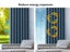 2x Blockout Curtains Panels 3 Layers Eyelet Room Darkening 132x213cm Charcoal Carousel 4