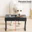Pawz Elevated Pet Feeder Food Water Double Bowl Adjustable Height Raised Stand Carousel 3