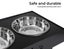 Pawz Elevated Pet Feeder Food Water Double Bowl Adjustable Height Raised Stand Carousel 5