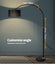 Emitto Modern LED Floor Lamp Reading Light Free Standing Adjustable Marble Base Carousel 5
