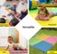 Bopeep EVA Foam Kids Play Mat Floor Kid Crawling Interlocking Home Red 60x60 Carousel 8