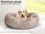 Pawz Pet Bed Cat Dog Donut Nest Calming Mat Soft Plush Kennel Brown Size XL Carousel 5