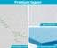 Dreamz 5cm Thickness Cool Gel Memory Foam Mattress Topper Bamboo Fabric Single Carousel 4
