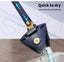 Cleanflo Cleaning Mop Dry Wet Triangle 360° Rotatable Adjustable Head +5 Pads Carousel 7