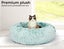 Pawz Pet Bed Cat Dog Donut Nest Calming Mat Soft Plush Kennel Teal XL Carousel 5
