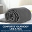 Dreamz 9KG Adults Size Anti Anxiety Weighted Blanket Gravity Blankets Grey Carousel 3