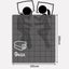 Dreamz 9KG Adults Size Anti Anxiety Weighted Blanket Gravity Blankets Grey Carousel 6