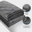 Dreamz 9KG Adults Size Anti Anxiety Weighted Blanket Gravity Blankets Grey Carousel 7