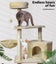 Pawz Cat Tree Toy Scratching Post Scratcher Tower Condo Wooden House Cream 130cm Carousel 5