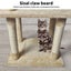 Pawz Cat Tree Toy Scratching Post Scratcher Tower Condo Wooden House Cream 130cm Carousel 6