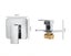 Dutxa Brass Shower Mixer Tap Cold Hot Bathroom Laundry Faucet Valve Chromed Carousel 8