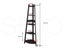 Levede 5 Tier Corner Shelf Wooden Storage Home Display Rack Plant Stand Black Carousel 6