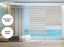 Marlow Blackout Zebra Roller Blind Curtains Double Window Sunshade 60x210 Beige Carousel 4