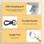 Pawz LED Dog Leash Lead Walking Rope Flashlight Heavy Duty 45kg Capacity White Carousel 8