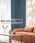 Marlow 2XBlockout Curtains Chenille Blackout Draperies Eyelet Day Blue Carousel 4