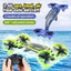 3-in-1 Hybrid Air to Water Stunt Drone Remote Control Drone Toy for Kids-Green Carousel 8