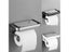 MOLI Matte Black Space Aluminum Toilet Paper Holder Self-adhesive Punch-free Carousel 6