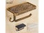 Antique Bronze Toilet Roll Paper Rack With Phone Shelf Wall Mounted Bathroom Carousel 2