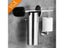 VGX Bathroom Toilet Brush Holder Stainless Steel Wall Mount Black Brushed Carousel 7