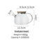 1L/1.8LTransparent Borosilicate Glass Teapot Heat-Resistant Large Clear T CHK12N Carousel 1