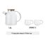 1L/1.8LTransparent Borosilicate Glass Teapot Heat-Resistant Large Clear T CHK12N Carousel 5