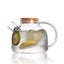 1L/1.8LTransparent Borosilicate Glass Teapot Heat-Resistant Large Clear T CHK12N Carousel 10