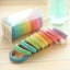 10PCS/box Washi Tape Rainbow Solid candy Color Japanese Masking tape Stic CHK12N Carousel 2