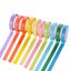 10PCS/box Washi Tape Rainbow Solid candy Color Japanese Masking tape Stic CHK12N Carousel 3