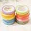 10PCS/box Washi Tape Rainbow Solid candy Color Japanese Masking tape Stic CHK12N Carousel 4