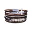Leather Bracelets for Women Pearl Rhinestone Crystal Metal Charm Wide Mul CHK12N Carousel 4