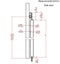 2M Stainless Steel Antique Single Sliding Barn Door Hardware Track Roller Kit Carousel 2