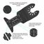 81Pcs Quick Change Oscillating Multi Tool Saw Blade For Fein Black&Decker CHK12N Carousel 4