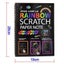 9 Pages Magic Rainbow Color Scratch Papers 26x19cm Large Size Drawing Pai CHK12N Carousel 1