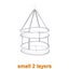 2443 Clothes basket drying net clothes flat net bag household socks dryin CHK12N Carousel 3